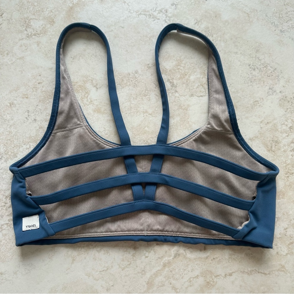 Vuori Blue Scoop-Back Sports Bra - Picture 4 of 4